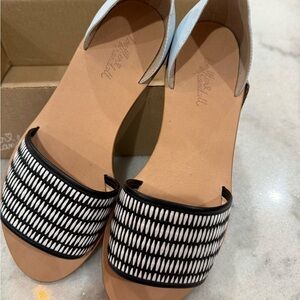 Loeffer and Randalll Size 9M Black, Blue and White Sandals